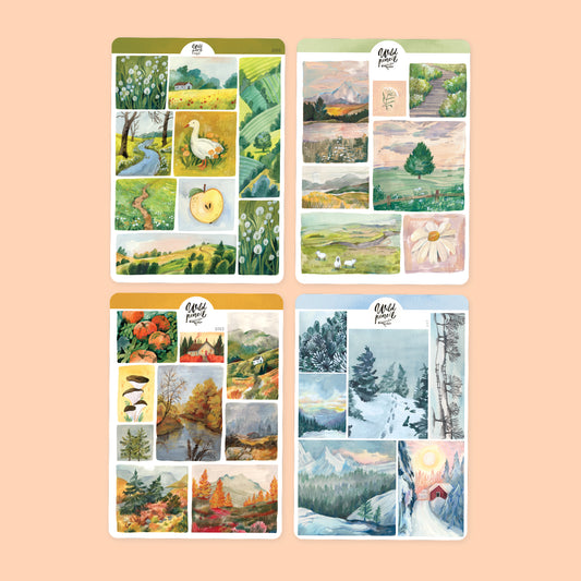 Samolepkový arch — Podzim